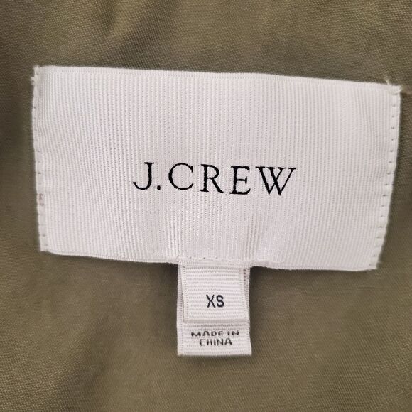 🦋 J. CREW 🦋 Military Fatigue Boyfriend Utility Hooded Jacket - [XS, Green] - Picture 12 of 16